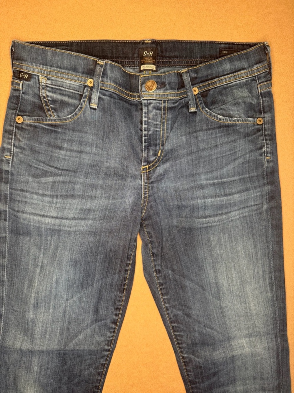 Citizens of Humanity Women's Dark Blue Cuffed Jeans Size 27 - Picture 6 of 11